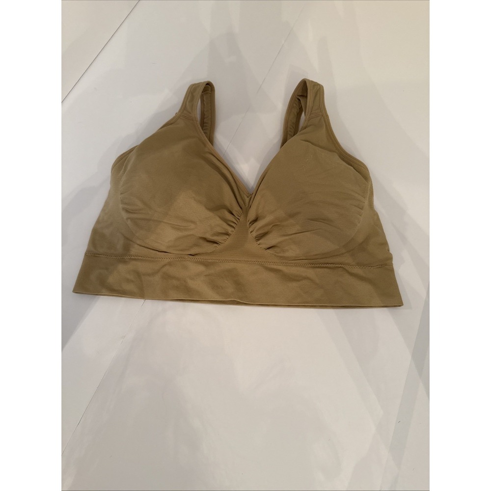 Genie Bra Women Beige Sports Bra 2 Pack Size 40 C/D Nylon Activewear 10145-02-01